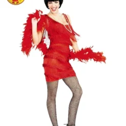 Roarin Red Flapper Dress, Adult
