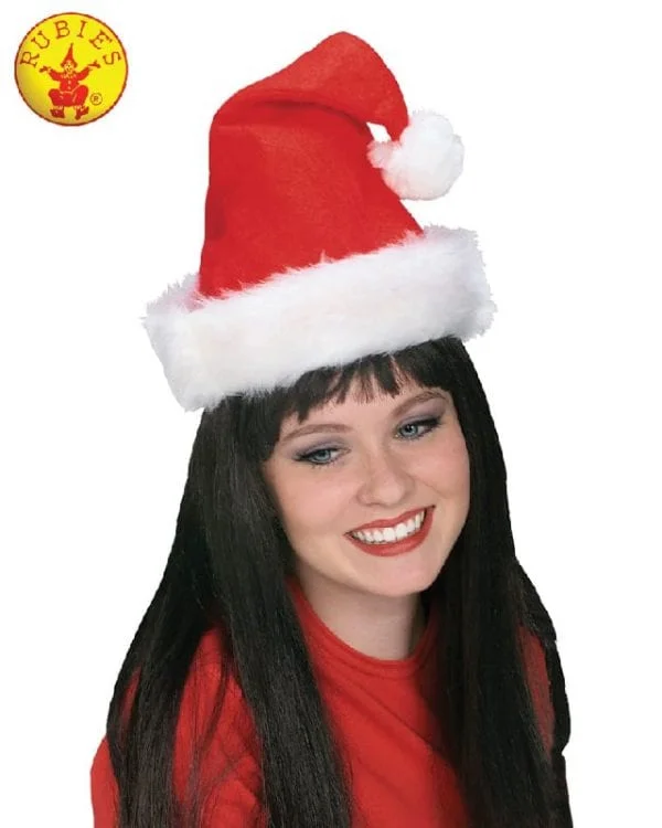 Santa Hat Plush, Adult 2 Santa Hat Plush, Adult