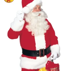 Santa Claus Suit Regency Plush Costume, Adult