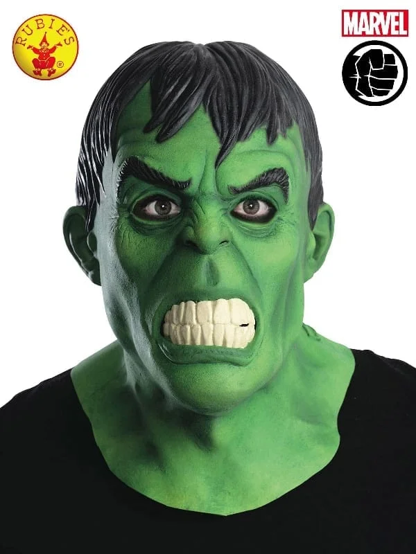 Character Hulk Overhead Latex Mask, Adult 3 Character Hulk Overhead Latex Mask, Adult