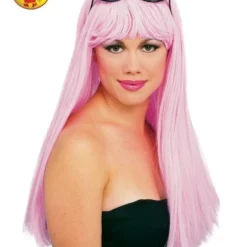 Glamour Light Pink Wig, Adult