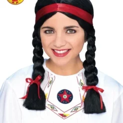 Plaited Female Wig, Adult