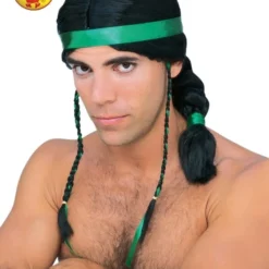 Plaited Male Wig, Adult