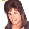 Mullet Wig Brown, Adult 2 Mullet Wig Brown, Adult -Fancy Dress Store 51164
