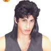 Mullet Wig, Black, Adult
