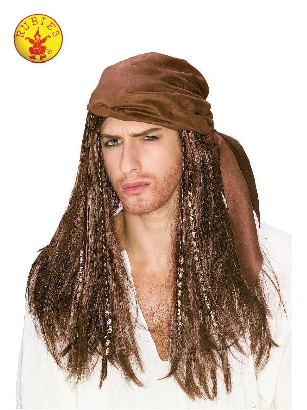 Caribbean Pirate Wig, Adult 3 Caribbean Pirate Wig, Adult
