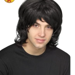 70’s Black Shag Wig, Adult