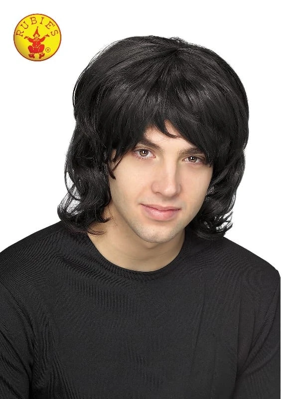 70’s Black Shag Wig, Adult 3 70’s Black Shag Wig, Adult