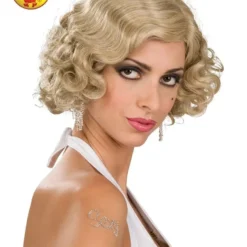 Blonde Flapper Wig, Adult