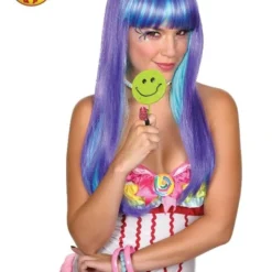 Candy Babe Purple Wig, Adult