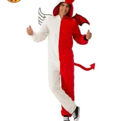Angel Or Demon Furry Onesie Costume, Adult