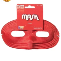 Satin Domino Red Mask, Adult