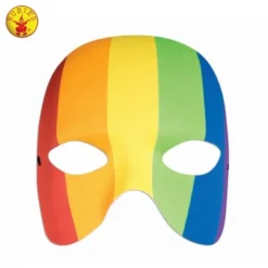 Half Mask, Rainbow, Adult
