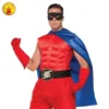 Hero Cape, Blue, Adult 2 Hero Cape, Blue, Adult -Fancy Dress Store 76487 F 600x600.jpg