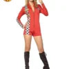 Red Racer Secret Wishes Short Romper, Adult 2 Red Racer Secret Wishes Short Romper, Adult -Fancy Dress Store 888207.jpg