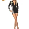 Black Racer Secret Wishes Short Romper, Adult -Fancy Dress Store 888208 1.jpg
