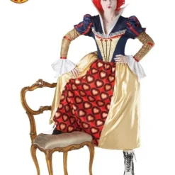 Queen Of Hearts Deluxe Costume, Adult