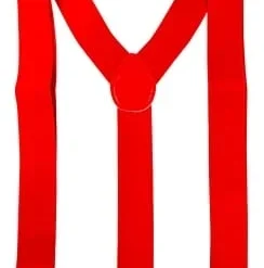 Accessories Stretch Braces/Suspenders (Red)