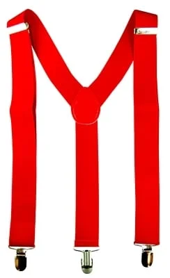 Accessories Stretch Braces/Suspenders (Red)