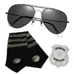 Accessories Police Kit (Glasses, Epaulets & Badge)