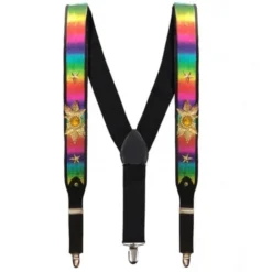 Accessories Suspenders Rainbow Bling