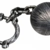Zombie Jumbo Ball & Chain (Blk/Silver) -Fancy Dress Store CA5281 600x368.jpg