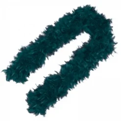 Deluxe Plush Turkey Boa 1.8m (Teal Green)