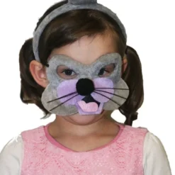 Animal Headband Mask Sets (Seal Grey)