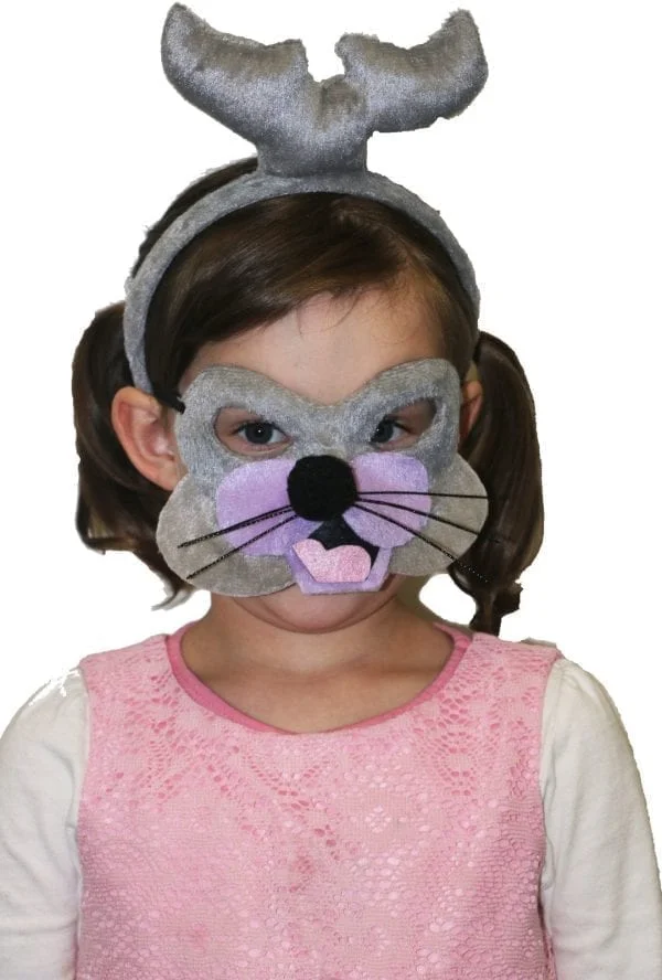 Animal Headband Mask Sets (Seal Grey) 3 Animal Headband Mask Sets (Seal Grey)