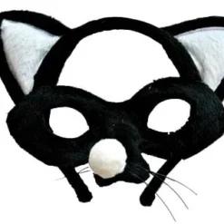 Animal Headband & Mask Set (Cat Blk/Wh) 5 Animal Headband & Mask Set (Cat Blk/Wh) -Fancy Dress Store HE9972 1.jpg