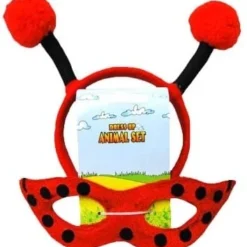 Animal Headband & Mask Set (Lady Bug) 4 Animal Headband & Mask Set (Lady Bug) -Fancy Dress Store HE9982 1.jpg