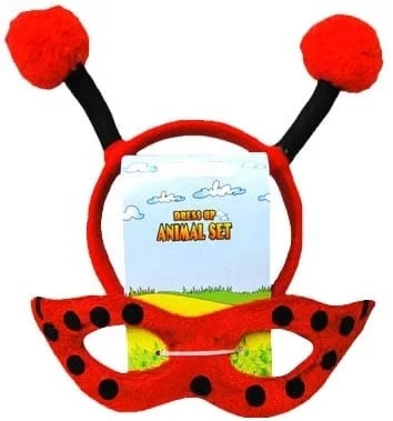 Animal Headband & Mask Set (Lady Bug) 3 Animal Headband & Mask Set (Lady Bug) - Image 2