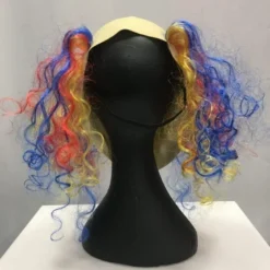Clown Mask With Rainbow Hair Mask, Adult -Fancy Dress Store IMG 2787 scaled 600x800.jpg