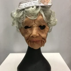 Old Lady Mask With Moving Mouth, Adult