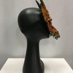 Dragon Half Mask (Orange), Adult -Fancy Dress Store IMG 2932 scaled 600x800.jpg