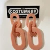 Peach Linked Earrings 1 Peach Linked Earrings -Fancy Dress Store IMG 3233 600x800.jpg