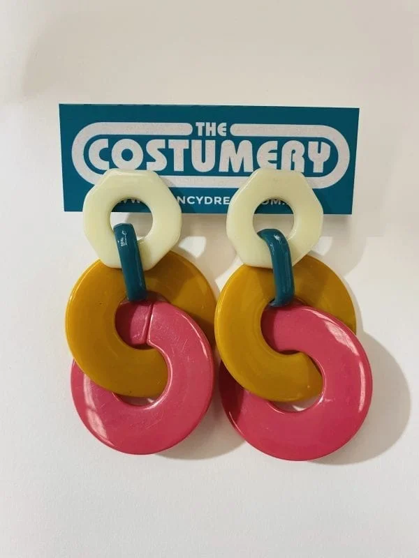 Bohemian Circle Linked Earrings 3 Bohemian Circle Linked Earrings