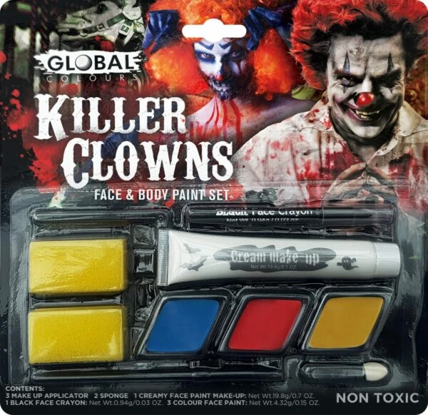 Global Killer Clown Make Up Set 3 Global Killer Clown Make Up Set