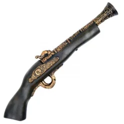 Deluxe Plastic Pirate Pistol (Brown/Gold)